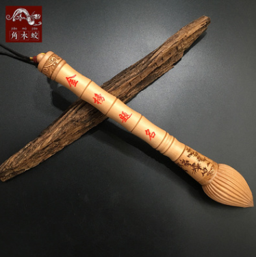 廠家批發(fā)角木蛟天然桃木文昌筆 居家風水吉祥物 品質(zhì)創(chuàng)意定制款