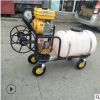 手推式四輪遠程果樹菜園噴藥機 汽油高壓打藥機 自走式汽油打藥機