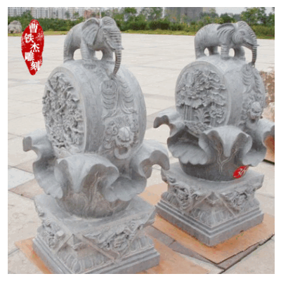 曲陽廠家石獅子大理石仿古門口擺件看門鎮宅辟邪精品石獅子一對