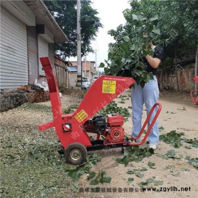 農場園林樹枝碎枝粉碎機 移動式樹枝果樹粉碎機 高噴果園枝條碎枝機1